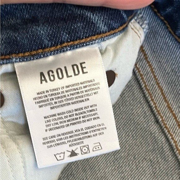 AGOLDE Toni High Rise Straight Jeans in Obscure 29 NWOT - Picture 8 of 12